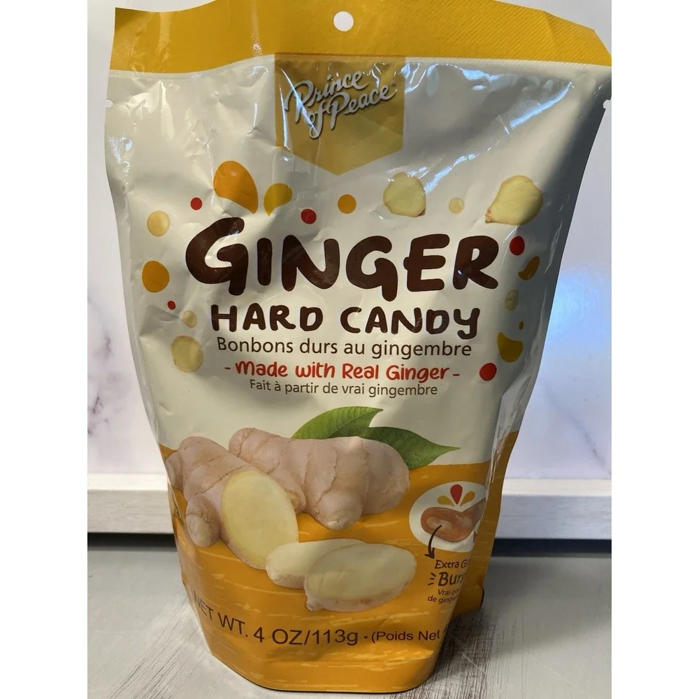 Ginger Hard Candy Prince Of Peace 4oz Ginger Burst Inside